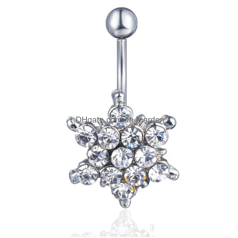 d0747 1 color nice style belly ring pink as imaged piercing body jewlery navel
