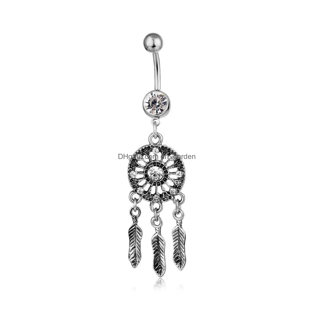 g0017 1 color nice style navel button ring retail selling navel rings body piercing jewelry dangle accessories fashion charm