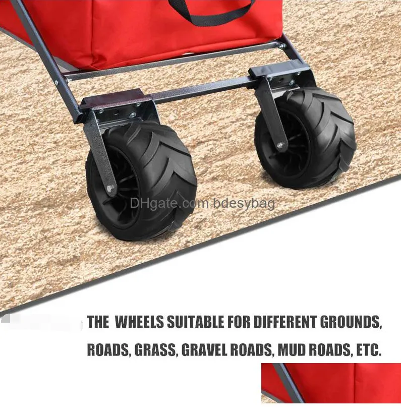 home garden supplies utility park garden cart tool customized color folding camping trolley outdoor picnic beach wagon