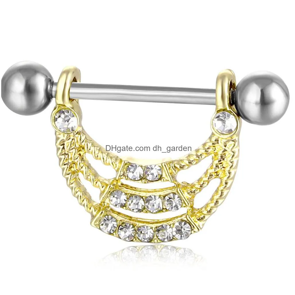 d0969 nipple ring silver color