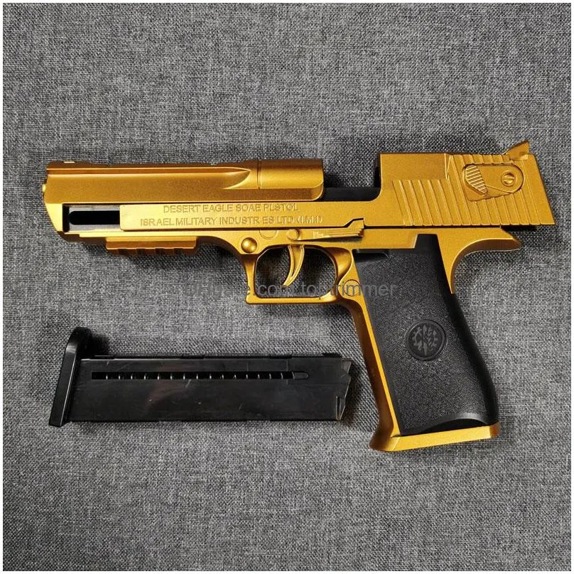 desert  blowback pistol toy soft bullet airsoft weapon blaster pneumatic handgun for adults kids boys birthday gifts