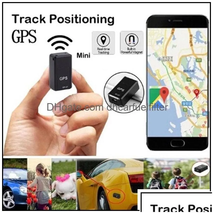 Car Gps Accessories Smart Mini Tracker Locator Strong Real Time Magnetic Small Tracking Device Motorcycle Truck Kid Dhcarfuelfilter