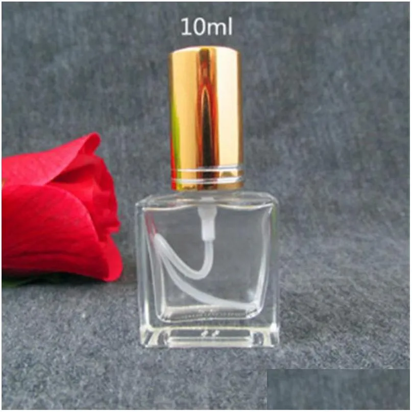 10ml empty perfume bottles atomizer glass perfume bottles glass refillable perfume bottle with metal spray f2017472