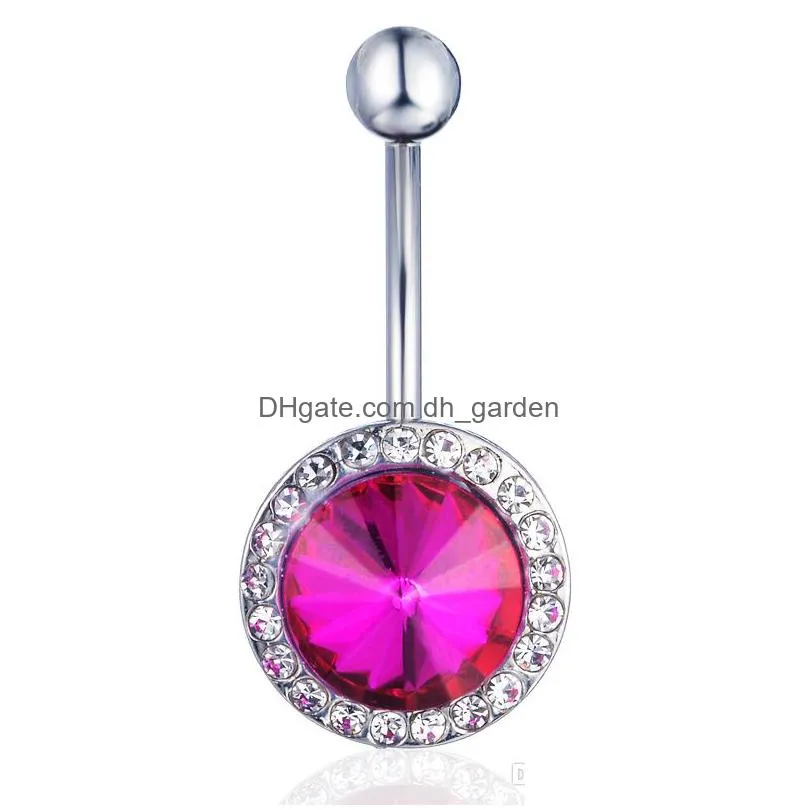 d0444 new flower belly button body piercing navel stud