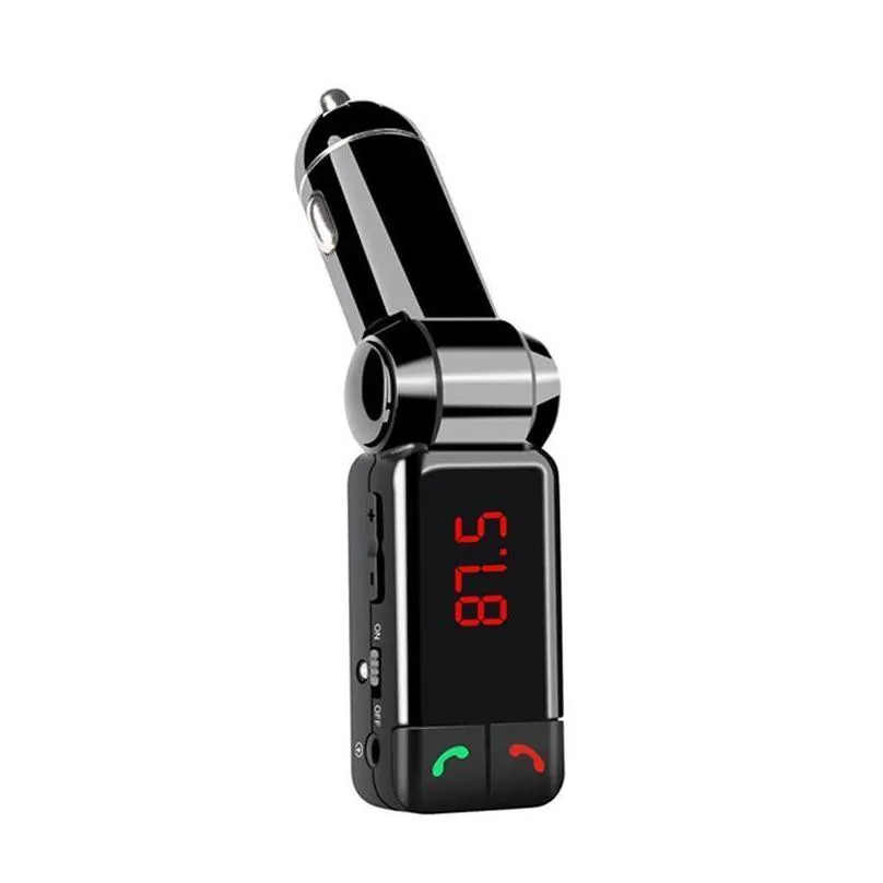  car lcd bluetooth hand car kit mp3 fm transmitter usb  hands for iphone samsung htc android high quality