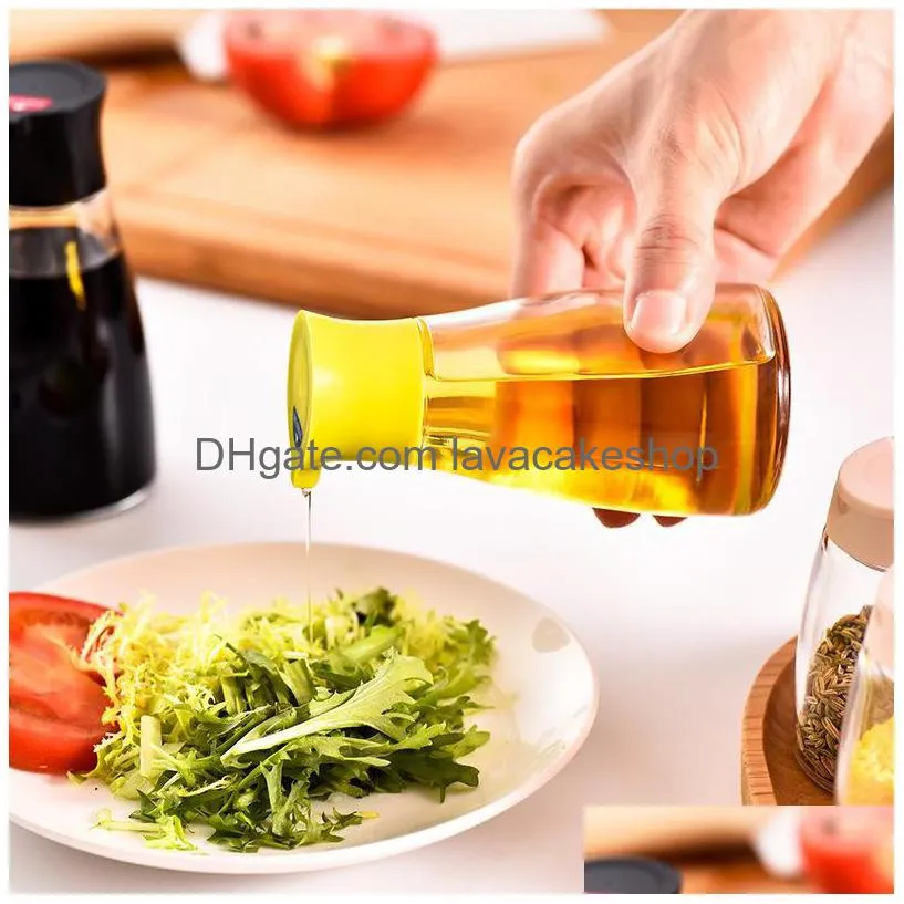 cooking utensils 180ml glass oil pot kitchen small oilbottle leakproof pots vinegar pot household seasoning bottles