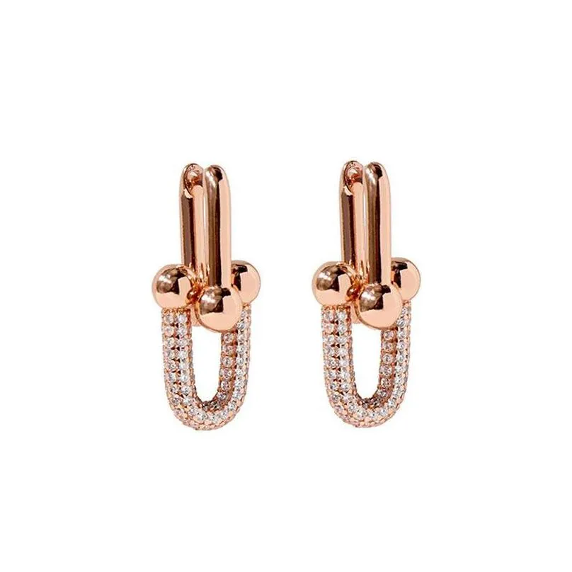 stud japanese korean high quality earrings gift for women rose gold luxury jewelry designer simple punk stainless steel stud