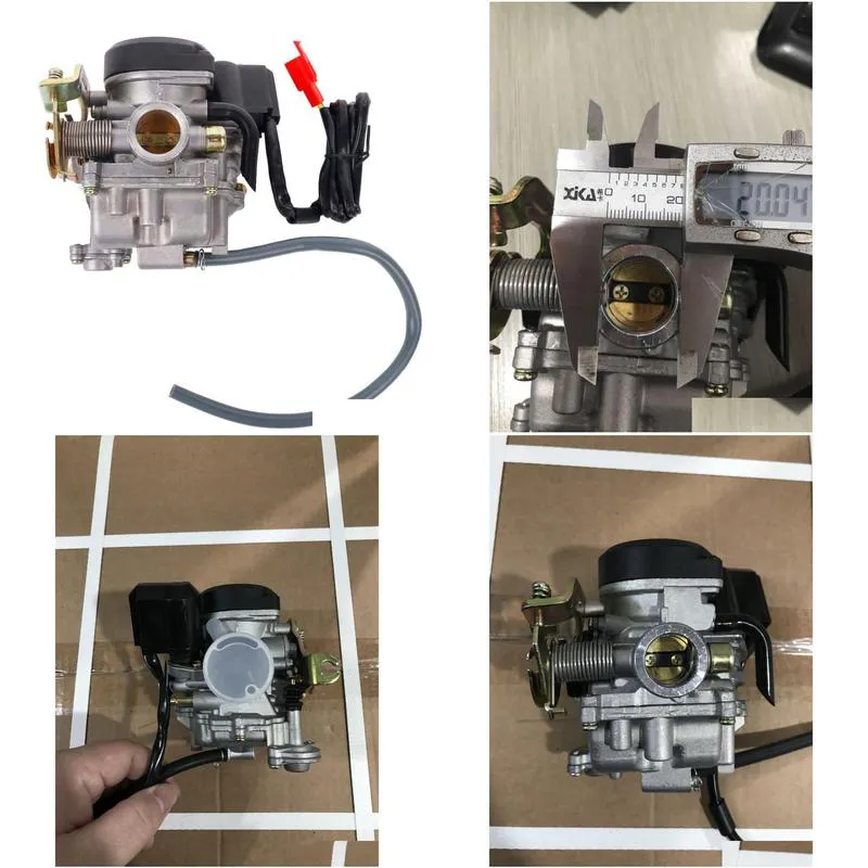 20mm big bore carb cvk alu. carburetor universal for chinese gy6 50cc 60cc 80cc 100cc 139qmb 139qma scooter moped atv gokart