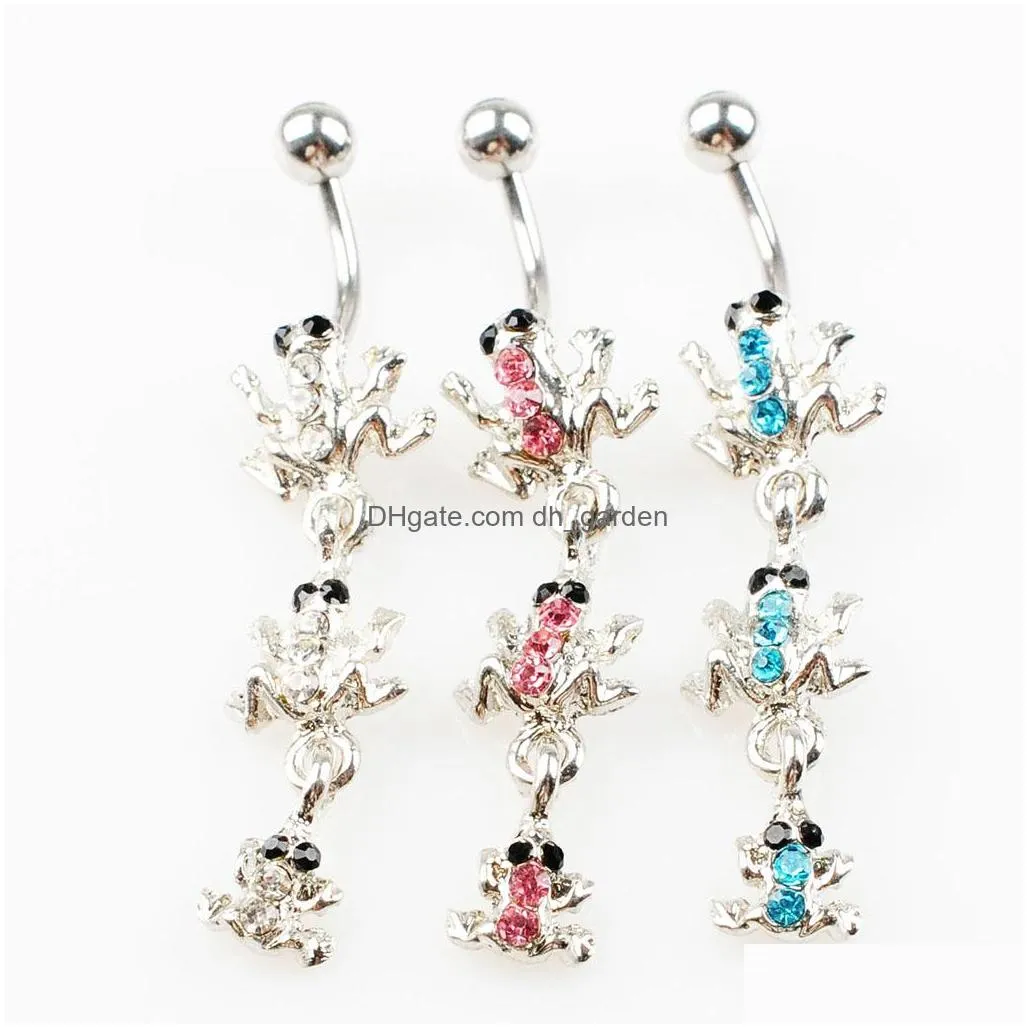 01701 belly button navel rings dangle dream catcher accessories fashion nice charm aqua. color cz 10pcs/lot