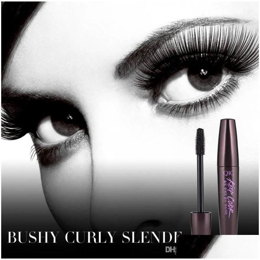 qic brand eyes makeup black mascara women make up waterproof mascaras eyelashes beauty cosmetics tool eye lashes curlers