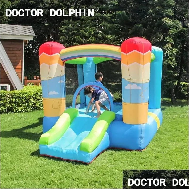 inflatable bouncers dr.  childrens air balloon theme inflatable bounce house with slide indoor and outdoor naughty