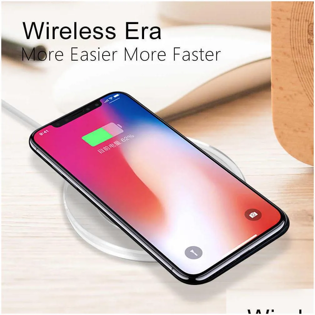 universal qi wireless car  for iphone xs max xr phone led usb ios wireless charging for samsung galaxy s8s9 plus fast 