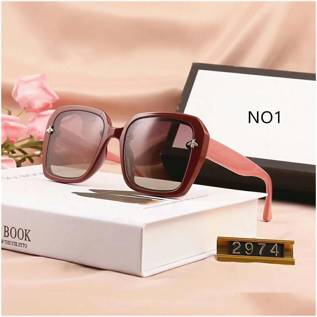 summer little bee sunglasses fashion sunglasses goggle glasses style 2974 uv400 5 color option high quality with box