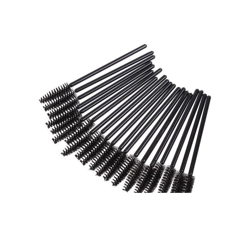 wholesale 25 000pcs/lot black disposable eyelash brush mascara wands applicator makeup cosmetic tool