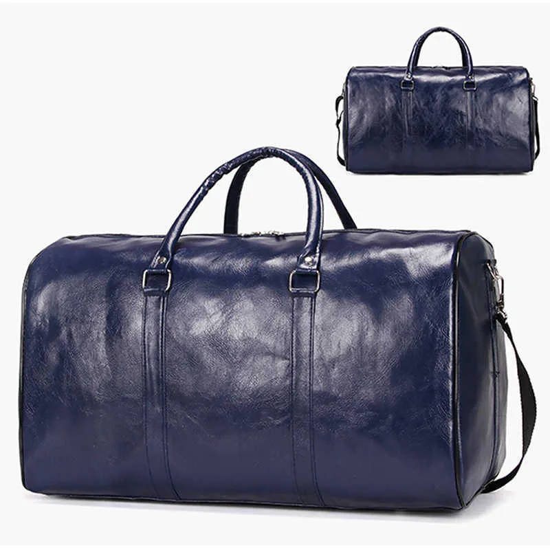 NEW Duffel Bags Leather Travel Bag Large Duffle Independent Big Fitness Bags Handbag Bag Luggage Shoulder Bags Women Men Business Suitcase Pu 230223