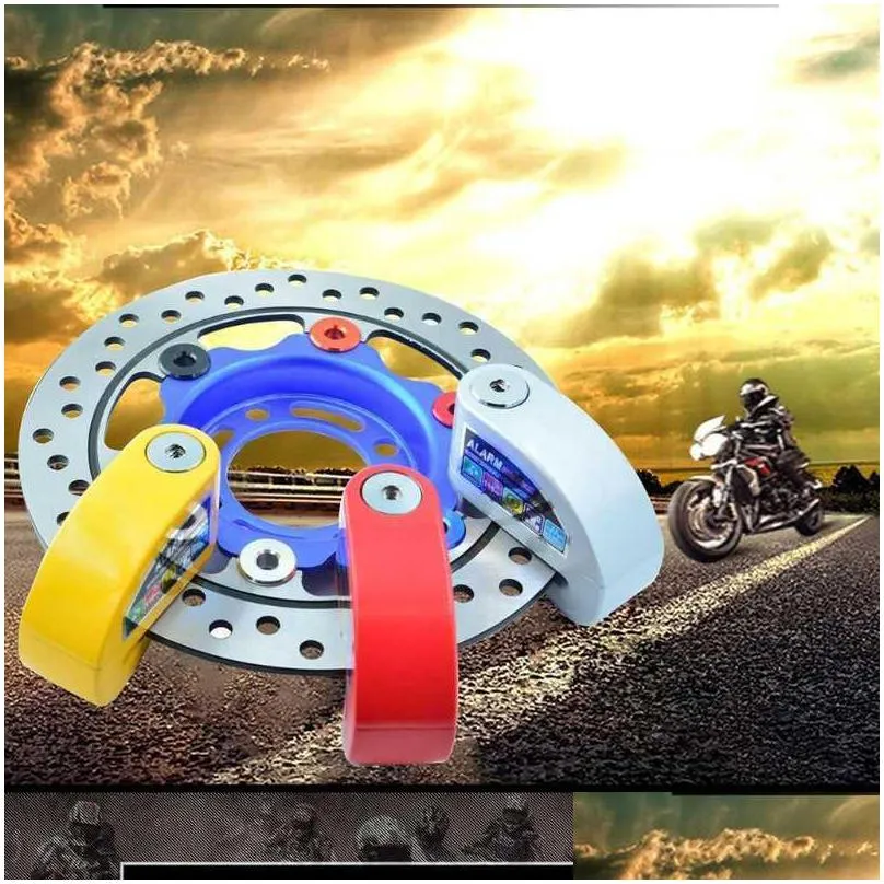 motorcycle security lock easy to carry bike alarm lock universal disc brake lock motorcycle accessories
