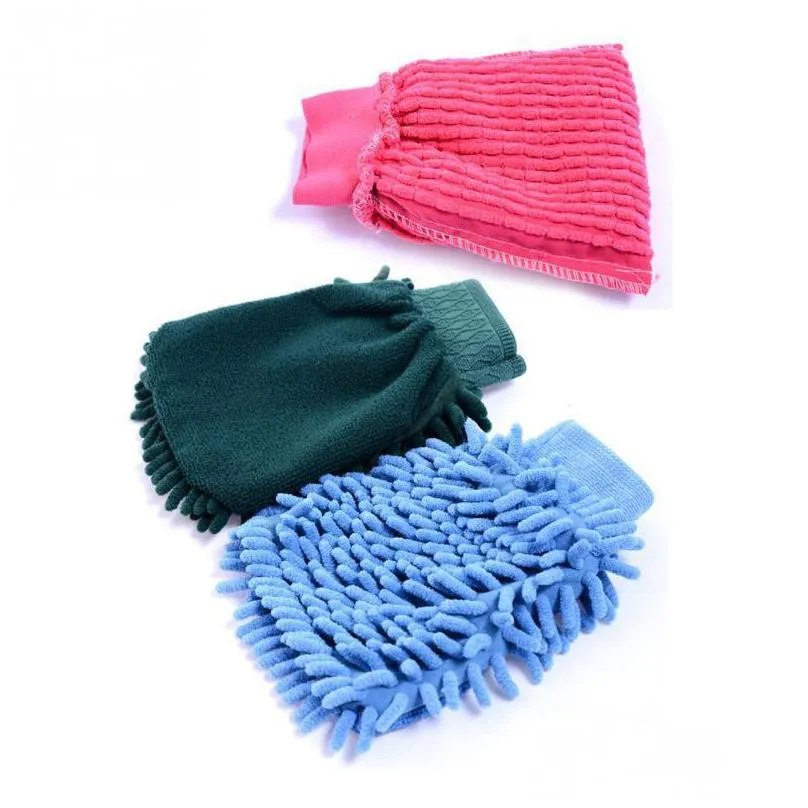 15x22cm automotive car cleaning car brush cleaner wool soft car washing gloves cleaning brush motorcycle washer care styling