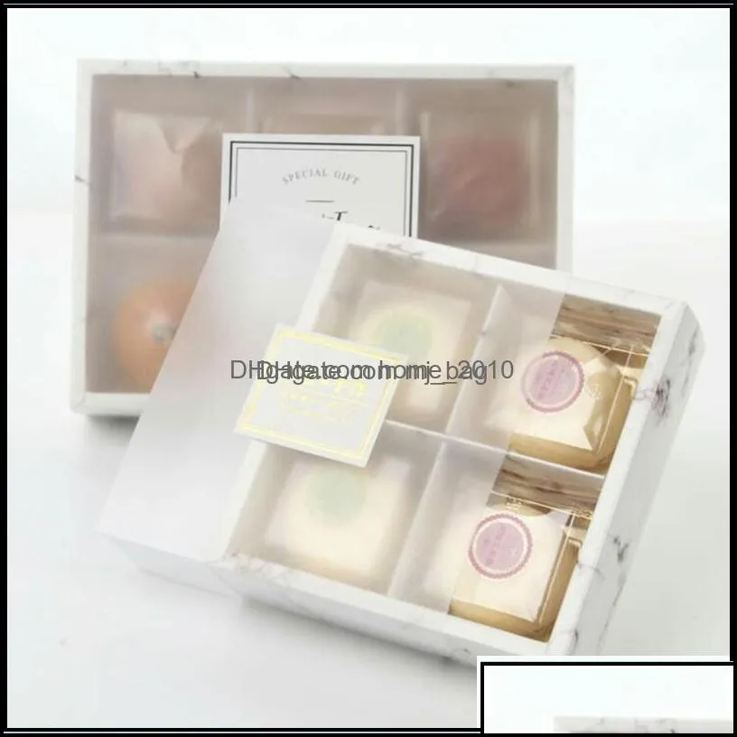 packing office school business industrialtransparent frosted mooncake cake pack box dessert arons pastry packaging boxes drop delivery
