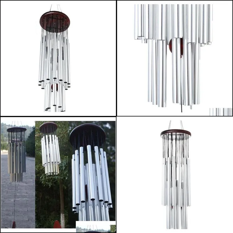 27 tubes 5 bells windchime chapel wind chimes door hanging garden decoration jllblw sport777