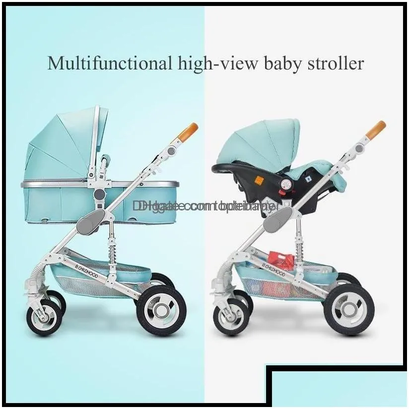 Strollers Baby Kids Maternity Luxury Stroller High Landview 3 In 1 Portable Pushchair Pram Comfort For Born Drop Delivery Baby B Dhnxw