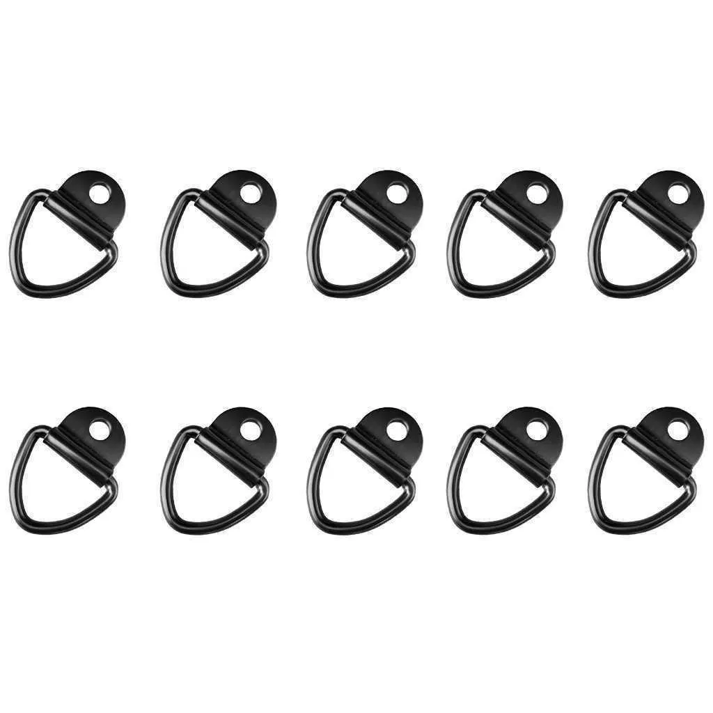 5pcs/10pcs truck trailers ring hook bed tie downs anchor lashing ring strap holder d shape mounting ring for trailer bicycle atv utv quad
