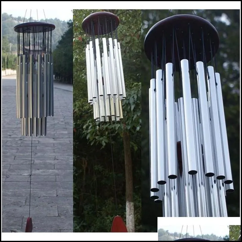 27 tubes 5 bells windchime chapel wind chimes door hanging garden decoration jllblw sport777