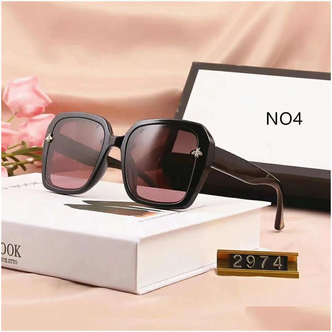 summer little bee sunglasses fashion sunglasses goggle glasses style 2974 uv400 5 color option high quality with box