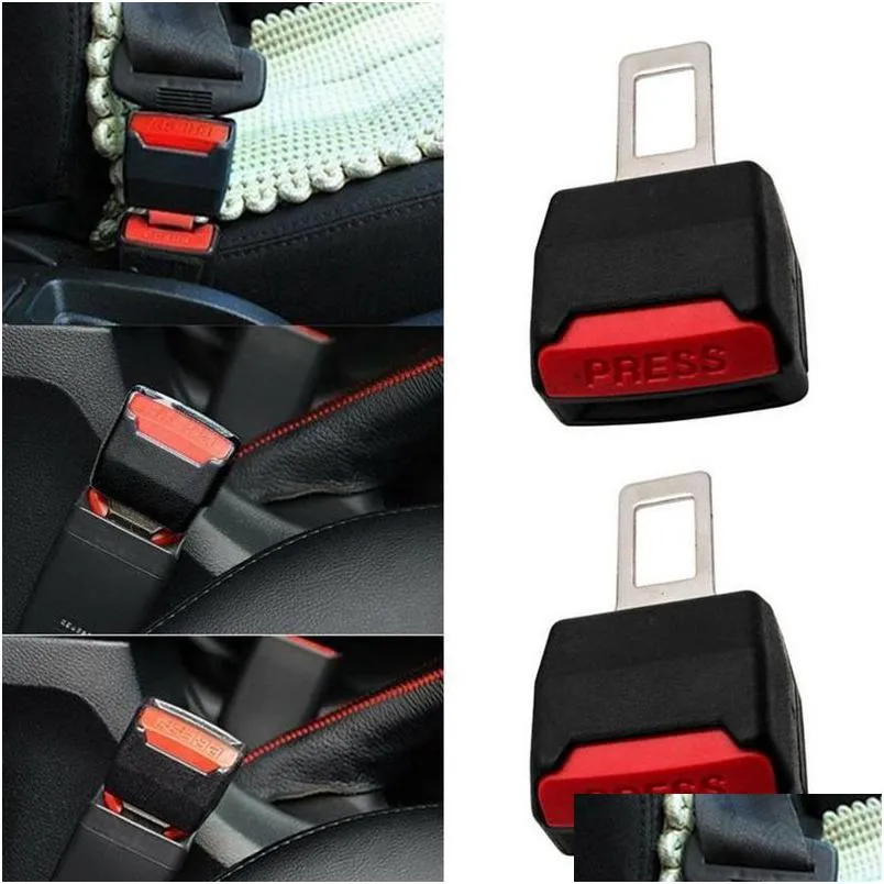 2pcs thicken universal car safety seat belt plugin mother converter dualuse belt buckle extende clip seatbelt auto accessories