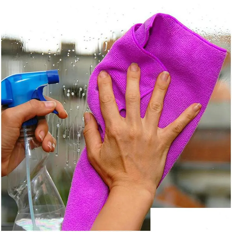 2018 high quality home garden microfibre cleaning auto car soft cloths wash towel duster30x30cm arrive