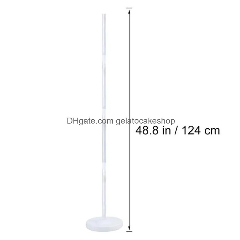 2 set balloon column base stand kits arch stand with frame base and pole for wedding birthday festival party decoration supplies 1027