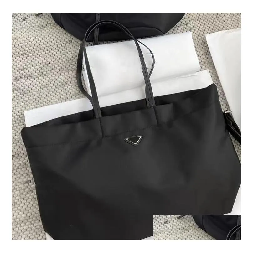 fashion shoulderbagsfashion shoulderbagswomen nylon triangle p black shoulder crossbody bag large capacity zipper backpack shopping