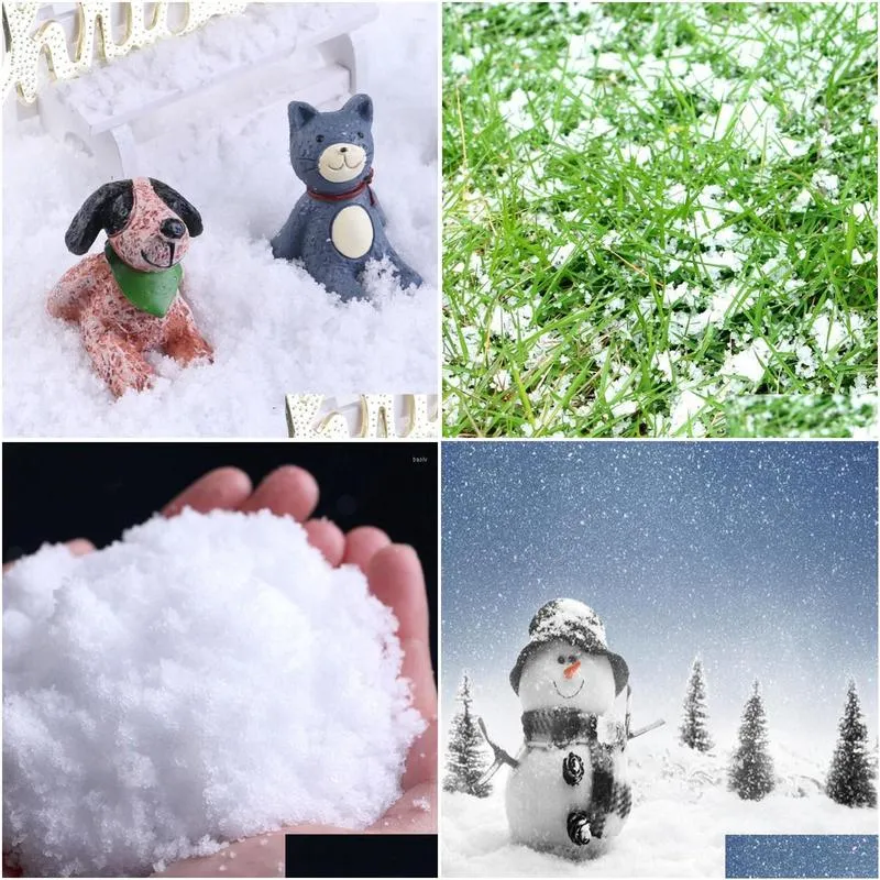 christmas decorations 500g/package emulation artificial snow powder magic instant holiday decoration