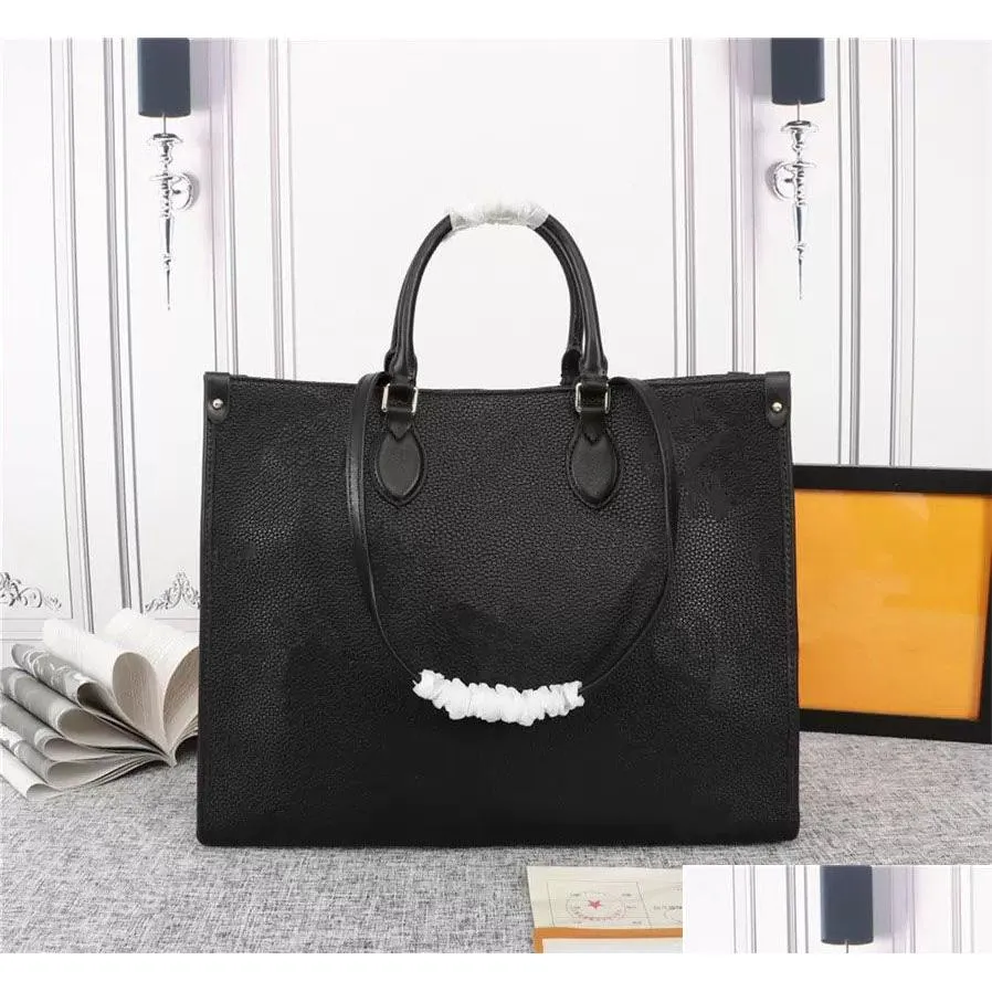 designer tote women leather bag luxurys designer handbag female fashion messenger onthego tote handbags purse m45321