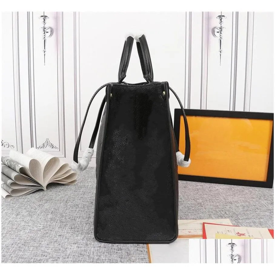 designer tote women leather bag luxurys designer handbag female fashion messenger onthego tote handbags purse m45321