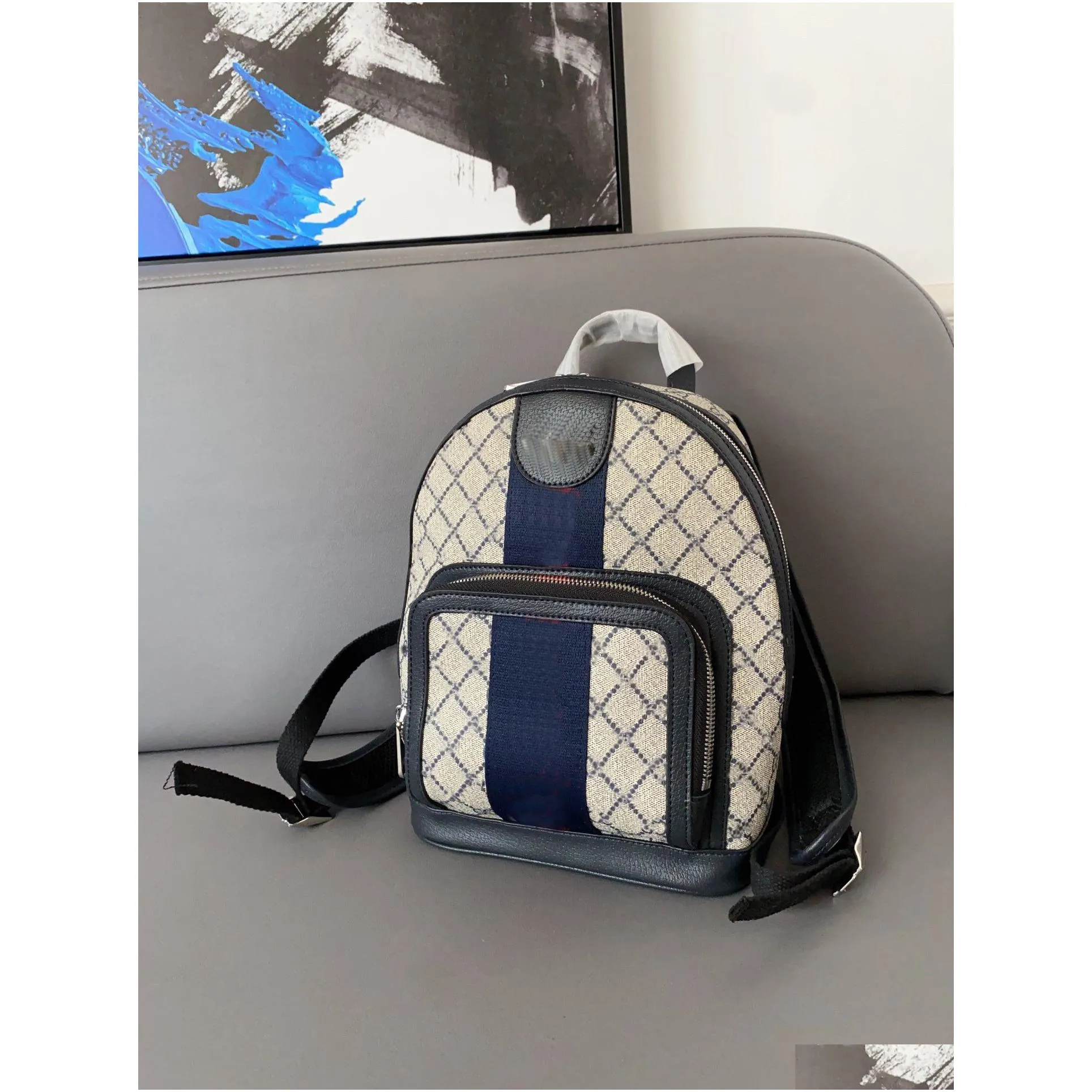 backpack style mens and womens backpack designer design vintage pattern backpack classic schoolbag