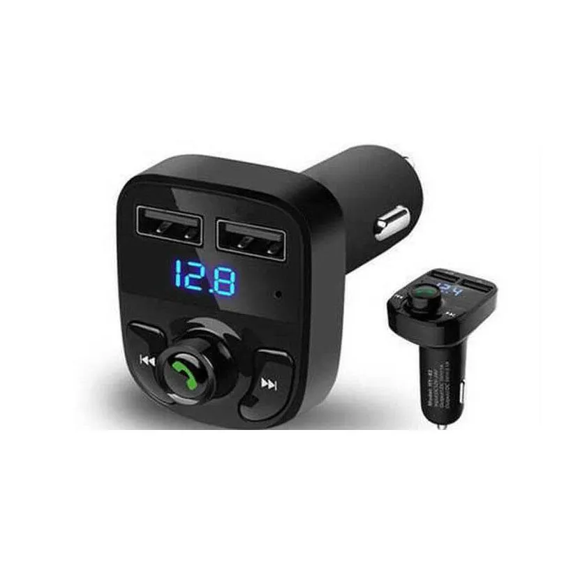 fm50 x8 fm transmitter aux modulator car kit bluetooth hands car audio receiver mp3 player with 3.1a quick charge dual usb car c with