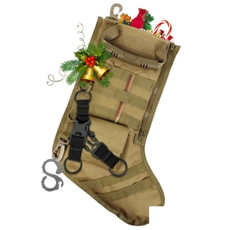hanging tactical molle father christmas stocking bag dump drop pouch storage bags military hunting magazine pouch xmas decorations