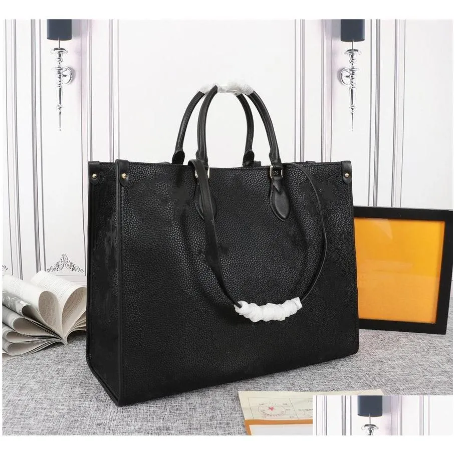 designer tote women leather bag luxurys designer handbag female fashion messenger onthego tote handbags purse m45321