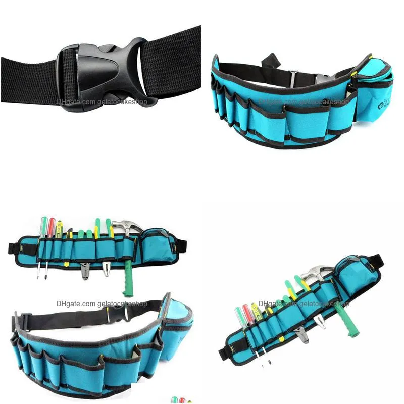 multifunctional tool bag electrician waterproof oxford tools kit pockets waist belt herramientas para electricistas b type