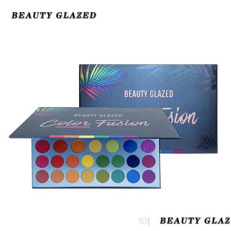 beauty glazed 39 color rainbow eyeshadow pallete matte shimmer natural luminous long lasting matte eye shadow shimmer cosmetics
