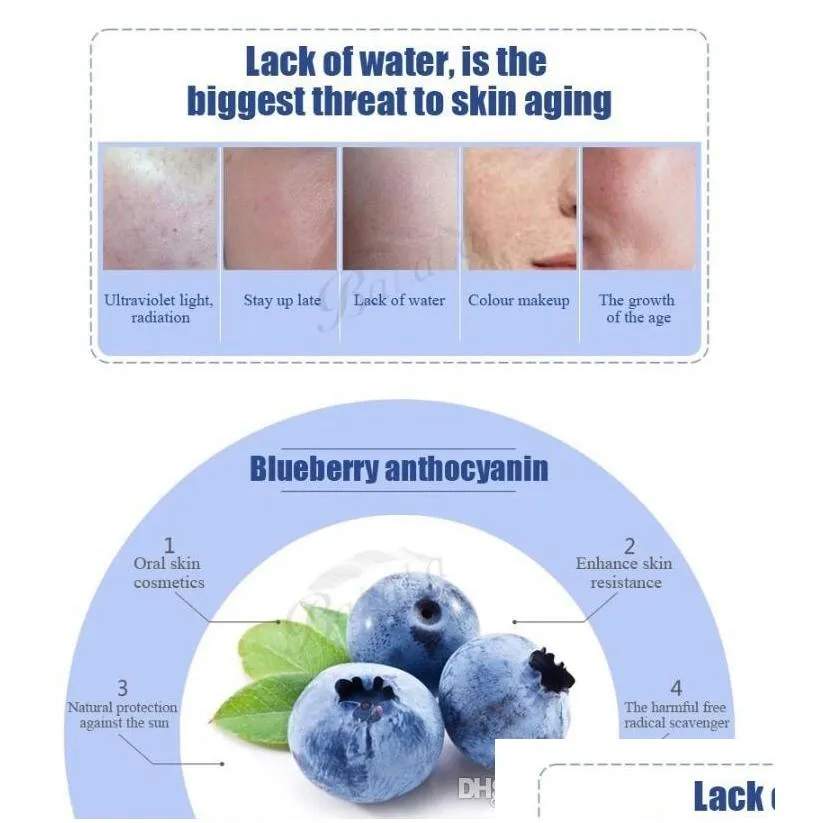 bioaqua blueberry facial mask sheet moisturizing skin lifting face masks face care pig nose masker beauty agless