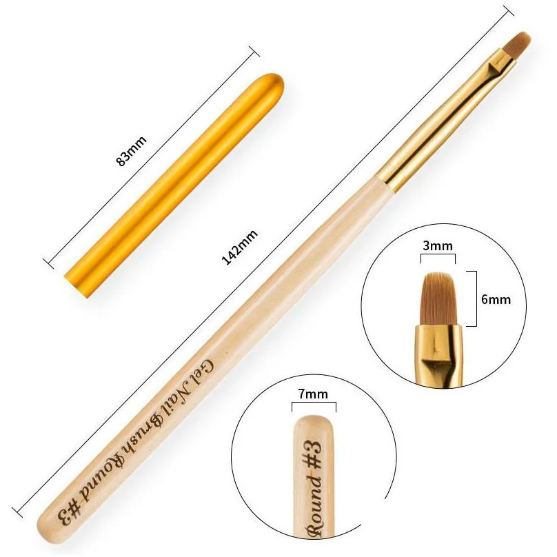 nail cleaning brush uv gel powder dust cuticle clean brushes manicure round tip universal pen manicures nails art tool