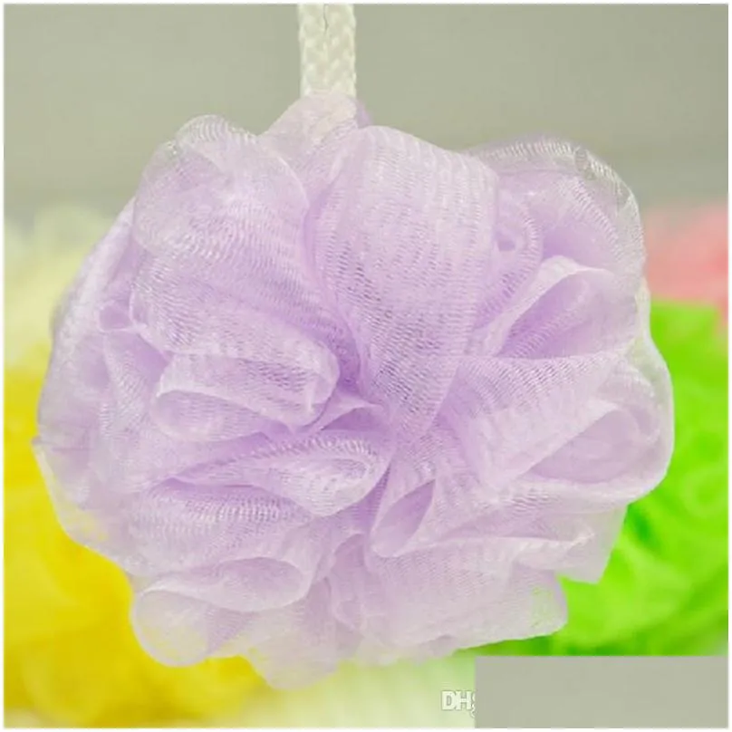 bathroom soft bath sponge mesh exfoliating shower pouf bath ball towels body cleaner bathing shower sponge