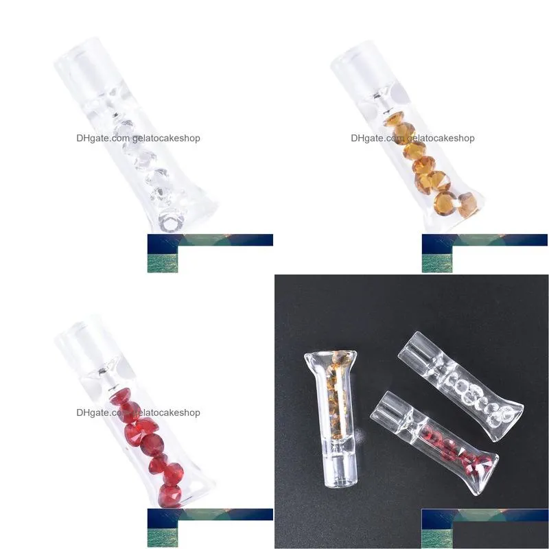 diamond flat glass filter tips smoking accessories factory price expert design quality latest style original status