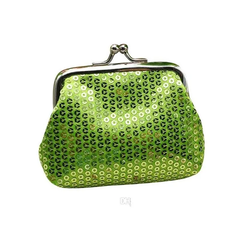 small sequins women coin purse dazzle colour change purse hasph money bags zero wallet christmas styles