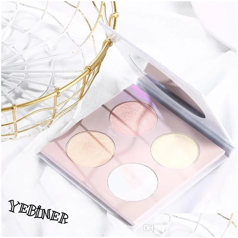 venus marble cosmetics palette highlighters eye shadow palette makeup 4 colors top quality
