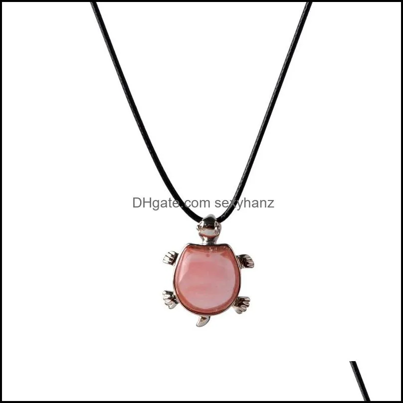 natural red carnelian turtle crystal pendant women charka healing tortoise jewelry necklace 18 for party in gift bags