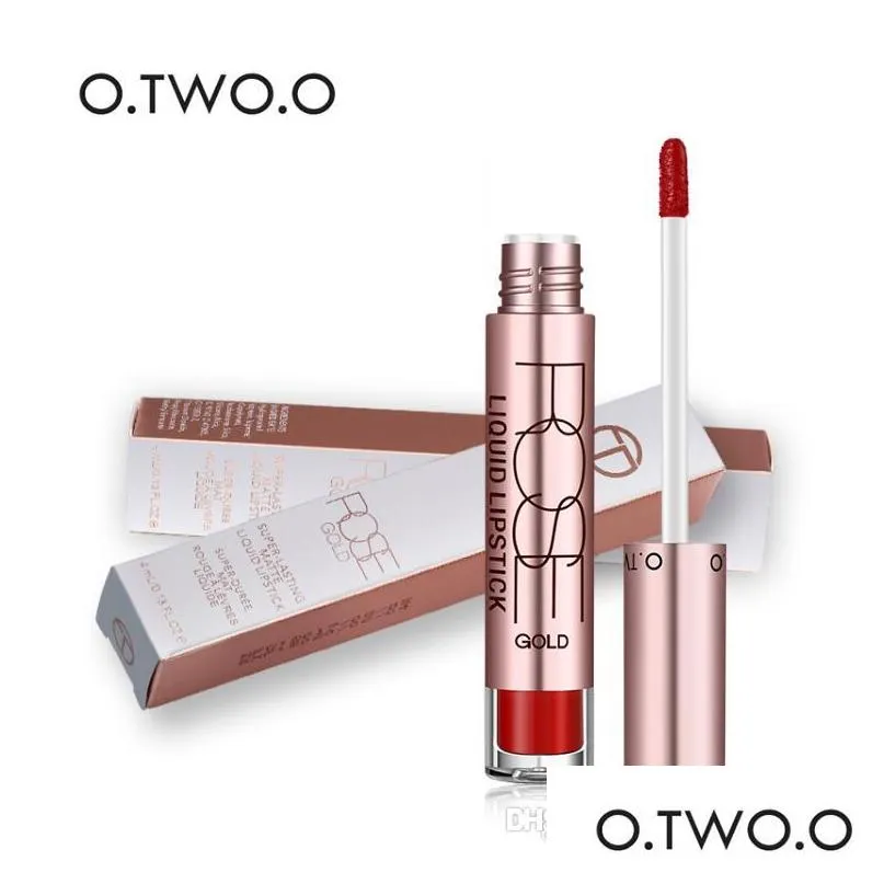 new brand o.two.o matte liquid lipstick lip paint matte lipstick waterproof long lasting lip gloss