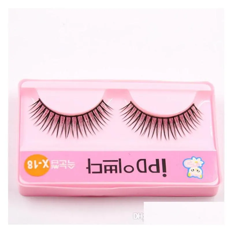 x9 hand made 3d lashes natural thick false fake eyelashes eye lashes makeup extensions individual eyelashes