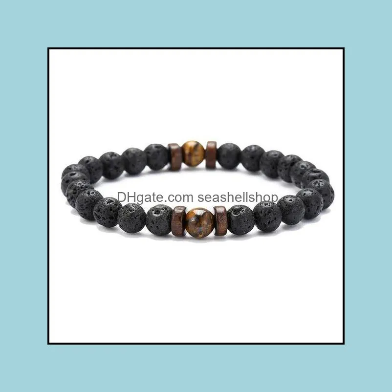 8mm lava stone spectrolite healing energy stone beads strands distance bracelets essential oil diffuser bracelet gemstone tigers eye
